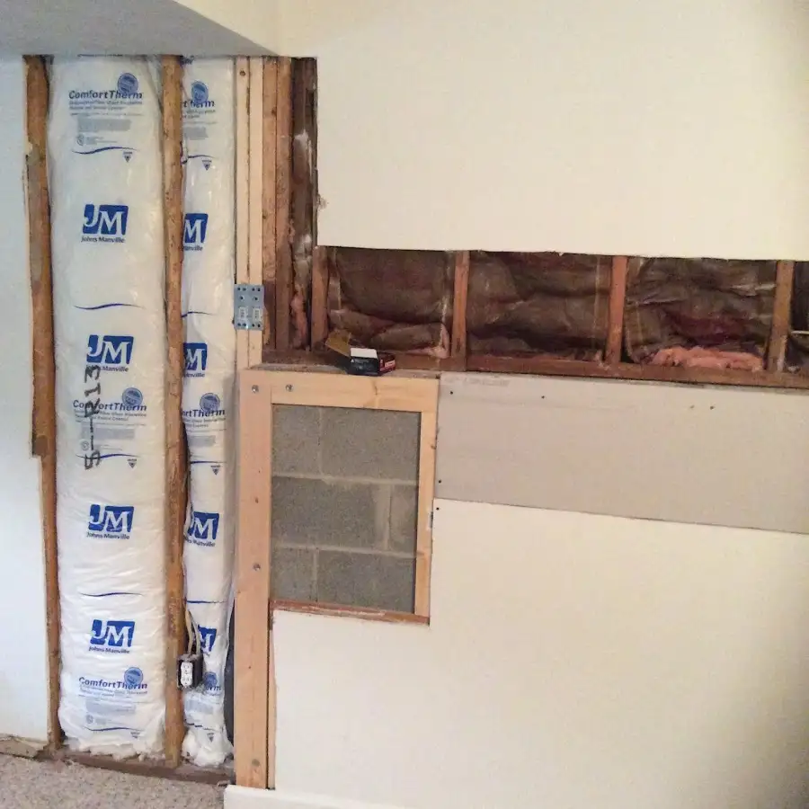 Wall insulation replacement during Contents Cleaning & Restoration in Jamesburg
